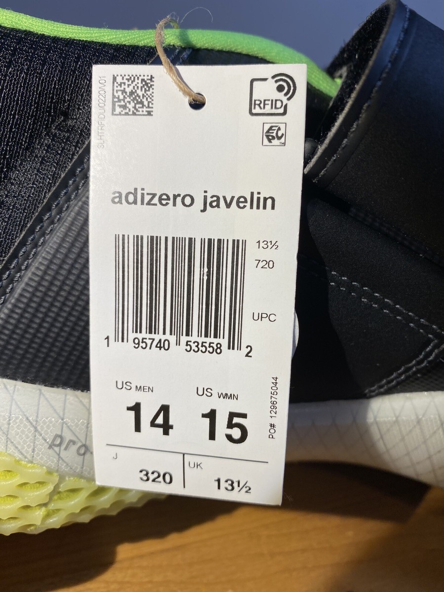 Adidas Adizero Javelin Shoes Low Solar-Green/Core-Black GY8396