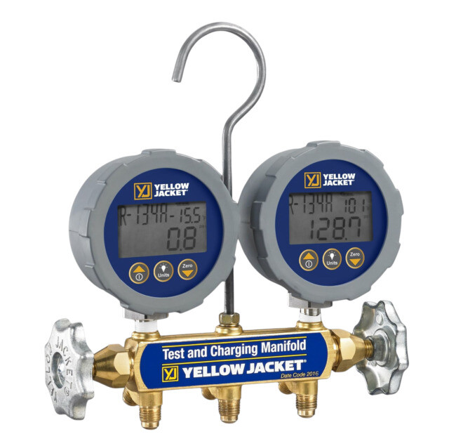 Yellow Jacket 46060 Digital Test and Charging Manifold for 21 Refrigerants