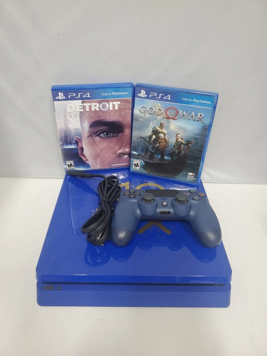 索尼PlayStation 4 Slim 蓝色视频游戏机| eBay