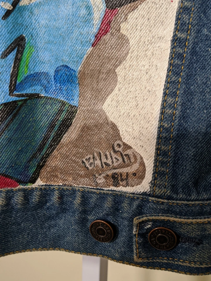 Gap Vintage 80s Pioneer Type 3 Denim Jacket NYC Graffiti SPECIAL K "Bandit" 1984 - Image 3 of 4
