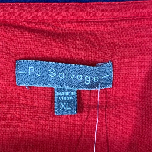 PJ Salvage Pajama Set Women XL Blue Flannel Christmas Dogs Winter Snowflake TAGS - Picture 5 of 23