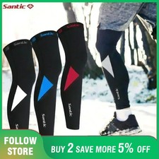 Cycling Leg Warmers Thermal Fleece Windproof Soft Shell Knee Sleeves