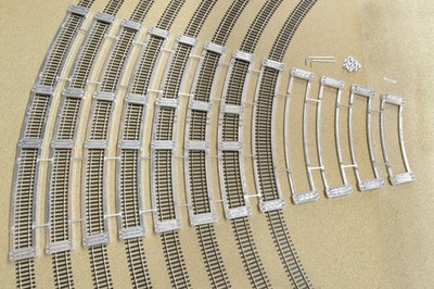 Schablonen KaModel für die Verlegung von Flexgleisen HO PIKO (R360-R1042)