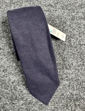Brooks Brothers Blue 100 Cotton Men s Designer Tie Thin New With Tags