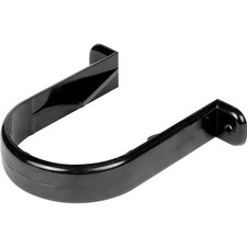 68mm Downpipe Clip Gutter Pipe Wall Bracket Support Black