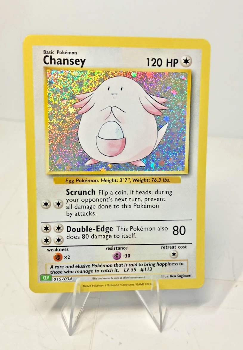 25+ Chansey 015/034 Trading Card Game Classic for sale | Updated