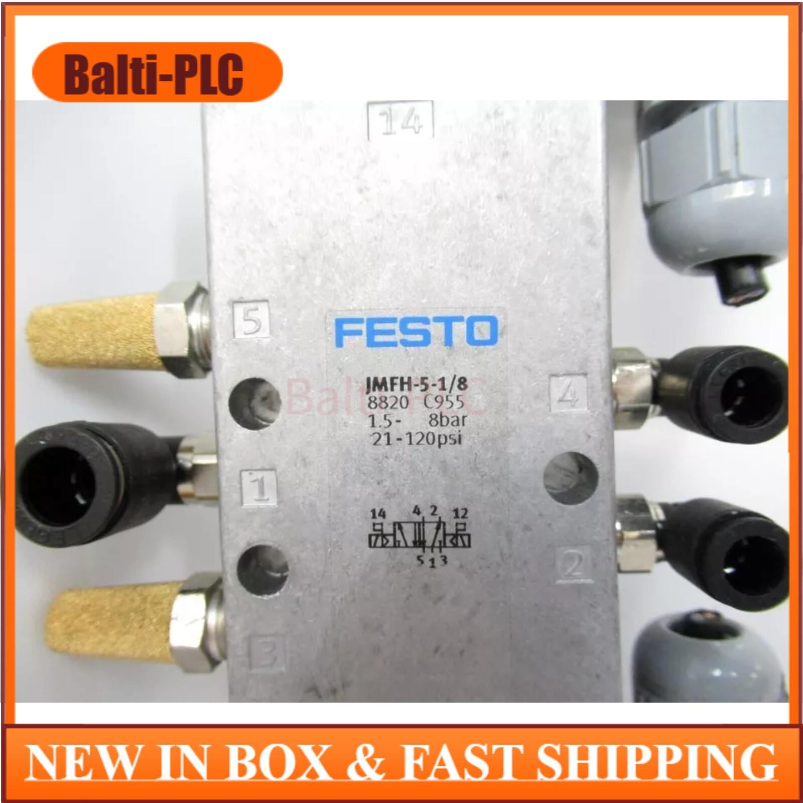 New JMFH-5-1/8 Festo 8820 Fast Shipping Solenoid Valve