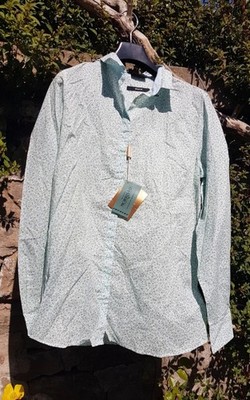 Barbour x Morris & Co William Morris size 12 May cotton shirt Summersky Size 12