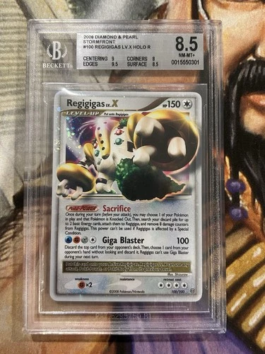2008 Pokemon Regigigas LV.X 100/100 D&P Stormfront Holo Rare - BGS 8.5 🔥