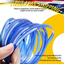 USB 16FT Car Wire LED Interior Strip Light Lamp Decor 5M Atmosphere Blue