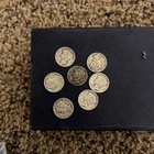7 Mercury dimes 90% Silver Random Dates