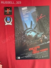 Kurt Russell autographed signed Escape from New York 11x17 photo Snake Beckett