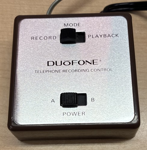 Vintage Radio Shack DUOFONE Telephone Recording Control Cord 43-236B