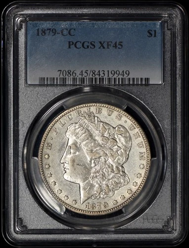 1879-CC Morgan Silver Dollar $1 PCGS XF45