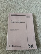 18th Edition Wiring Regulations Book BS 7671