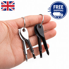 Slotted Screwdriver Set Keychain Mini Pocket Keyring Cross Driver Repair EDC UK
