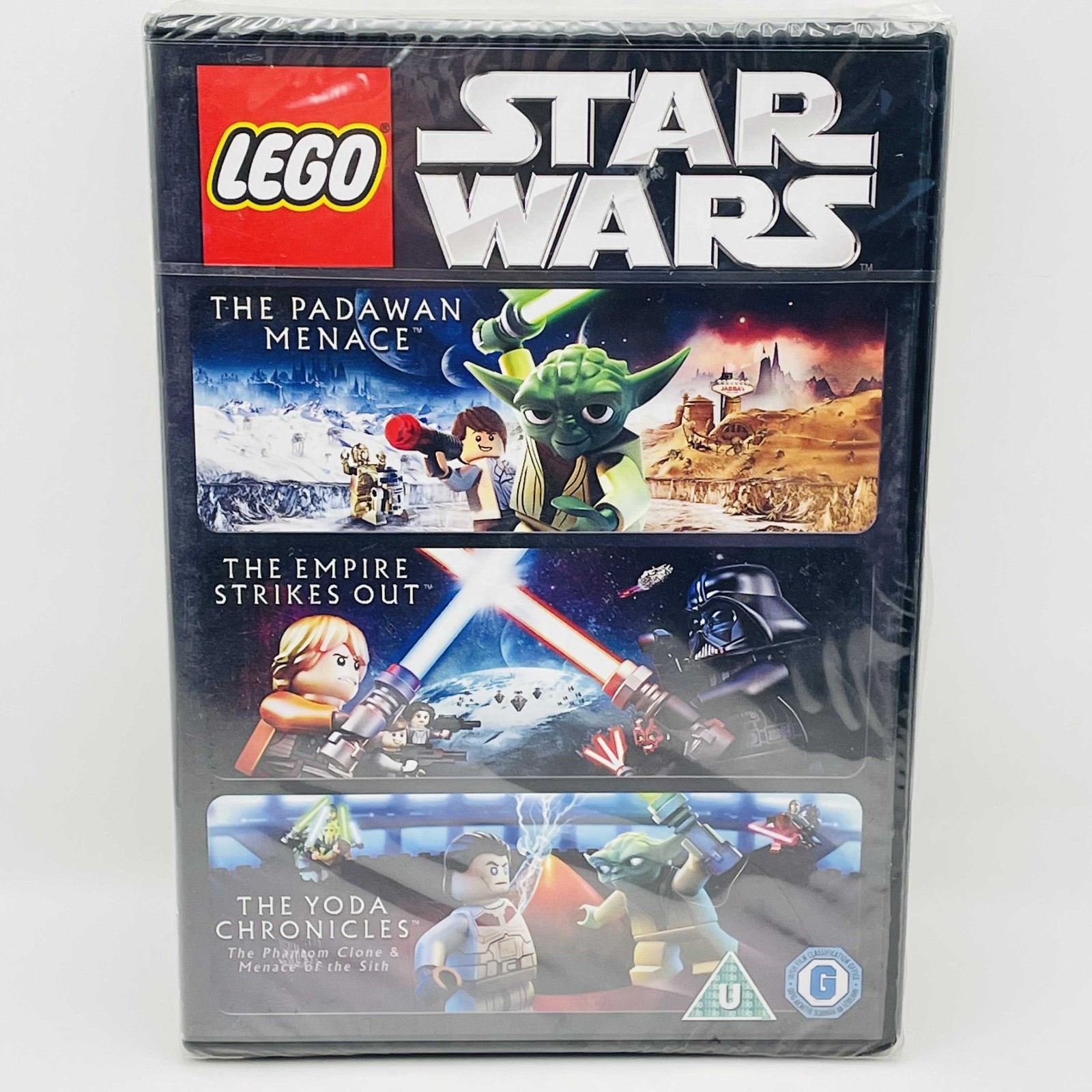 Star Wars Lego - Padawan Menace/The Empire Strikes out/Yoda Chronicles DVD (New)