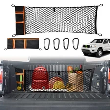 Envelope Style Truck Bed Mesh Cargo Net For Toyota Tacoma 05-24 Santa Cruz 22-24