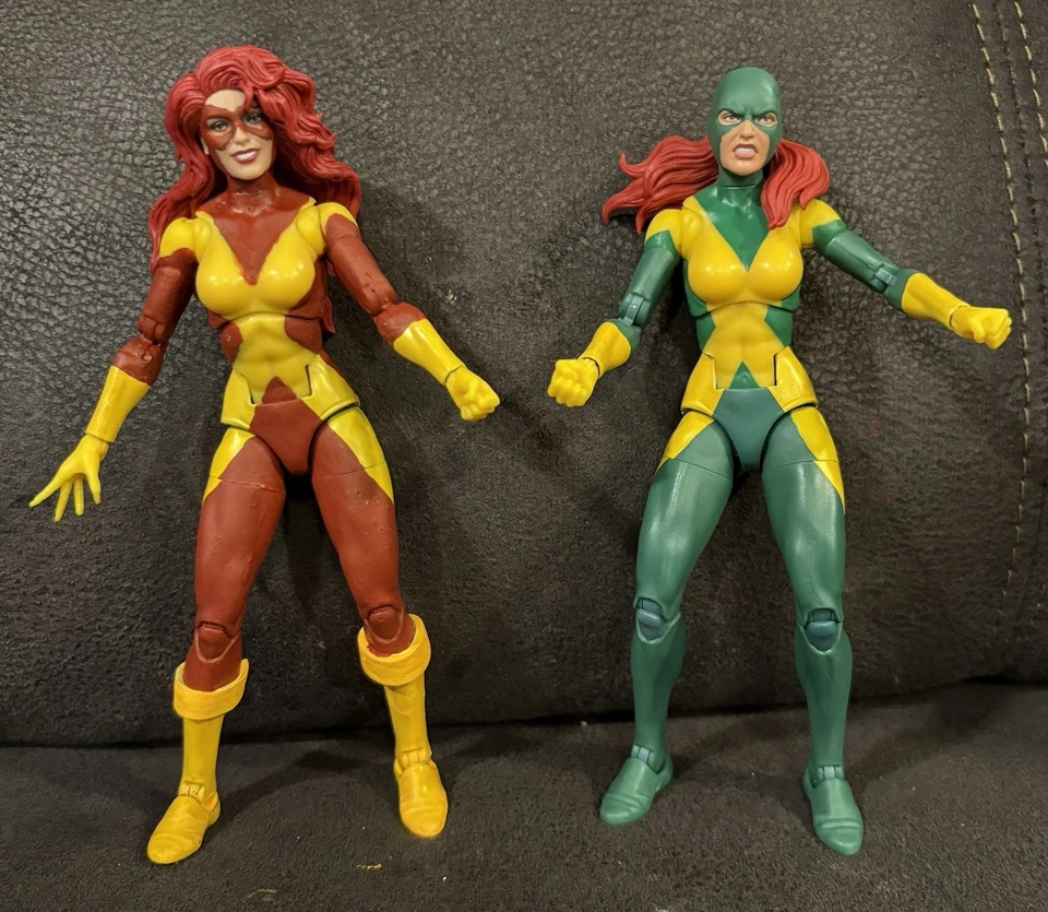 Jean Gris Rojo PERSONALIZADO Marvel Legends - Angel Dani Moonstar Emma Rogue Phoenix Foto 4 de 4