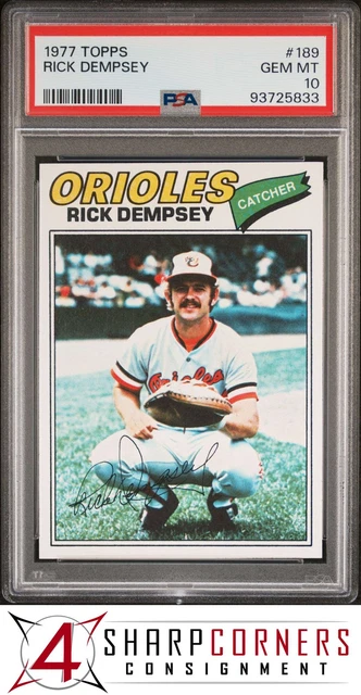 1977 Topps #189 Rick Dempsey Orioles PSA 10