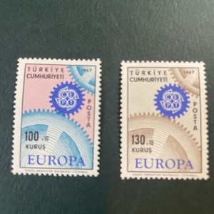 Turkey Stamps 1967 Europa Scott B120- B121 MNH 