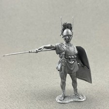Roman soldier figure 1/32, Roman Hastatus, Tin miniature, Highly detailed figure