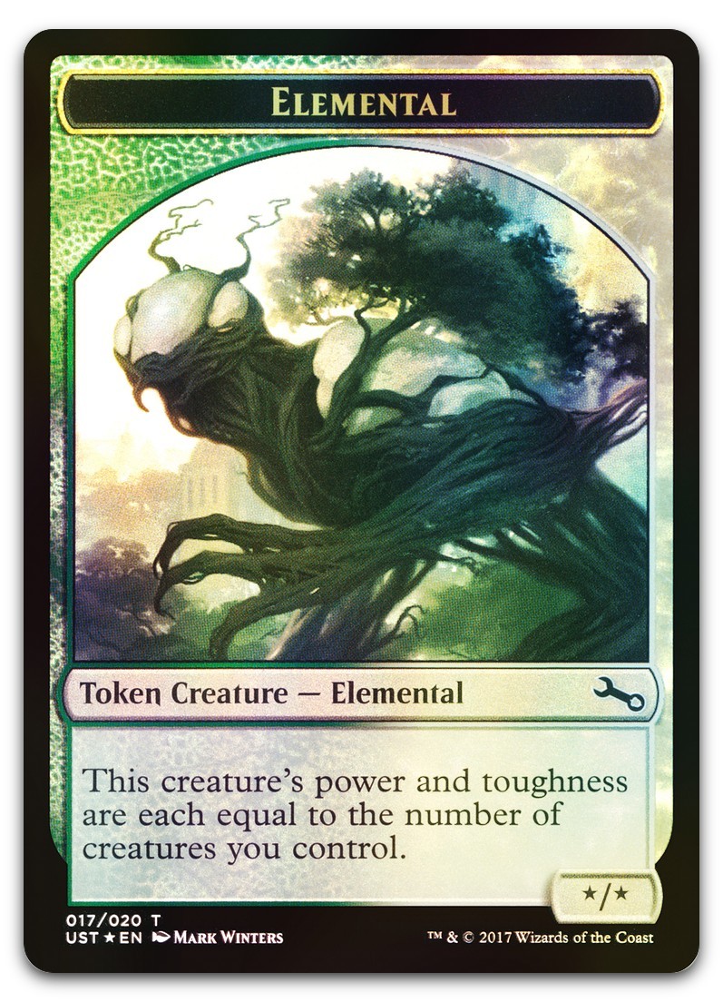 Elemental Token (017) #17 (Foil) (NM) Unstable UST Magic MTG