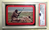 1977 STAR WARS STICKER #17 THREATENED BY SAND PEOPLE! PSA 4