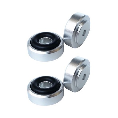 4pcs 20x8mm Silver Isolation Feet Stand For CD Turntable Radio AMP Amplifier D