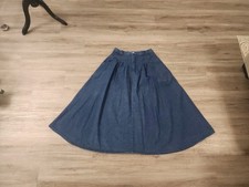Cherokee USA Made Pleated Denim Skirt Size 18W