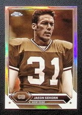 2023 Jason Sehorn Topps Composite Chrome Sepia Refractor - New York Giants