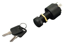 Sea Dog 420375-1 4-Position Ignition Switch, Long Shaft, 4 Screws, Marine, Boat