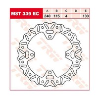 TRW Bremsscheibe Eco Offroad (FüR: Kawasaki KX 250 F 4T KX250T 06-08 Hinten )