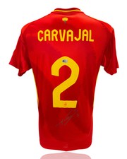 DANI CARVAJAL SIGNED SPAIN EURO 2024 HOME SHIRT (ACG CERT AG17793)
