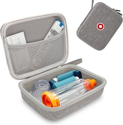 Travel Carrying Case for Asthma Inhaler, Handheld Spacer for Adults and Kids,...
