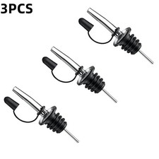 3PCS Wine Bottle Pourer Stopper Leak Proof Liquor Dispenser Spout Bar Tool