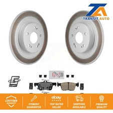 Rear Coated Disc Brake Rotors And Ceramic Pads Kit For 2021-2023 Acura TLX