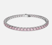 Swarovski Matrix Tennis Bracelet Round Cut, P...