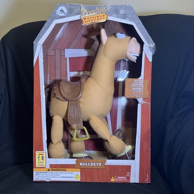 Disney Pixar Toy Story Woody's Roundup Bullseye Plush Sound New in Damaged Box