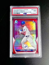 2023 Bowman Chrome Joendry Vargas /5 TRUE Red Refractor PSA 9