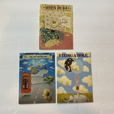 Vintage Beatlegraphics Beatles Lyric Art Cards Gary Lund Lot of 3 No Envelopes