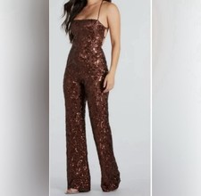 Dressy Brown Sequin Jumper Brand New From Windsor Size Medium