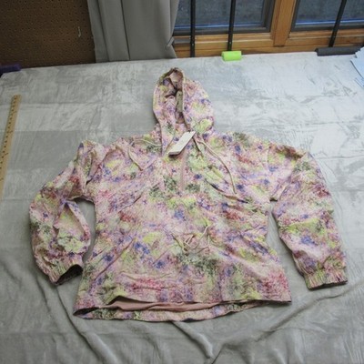 CALLA Jacket Women XS Pink Hooded Floral Print Water Repellant Windbreaker NEW