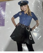 Cop Cutie Girls Halloween Costume, Size XL (14-16), Police Officer