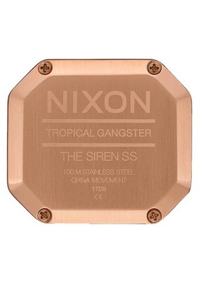 Nixon Women's Siren SS Digital Watch Rose Gold Black A1211 1098