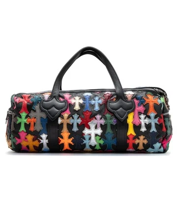 New Custom made Chrome Heart Leather Boxing Gloves Cary Bag No Winning