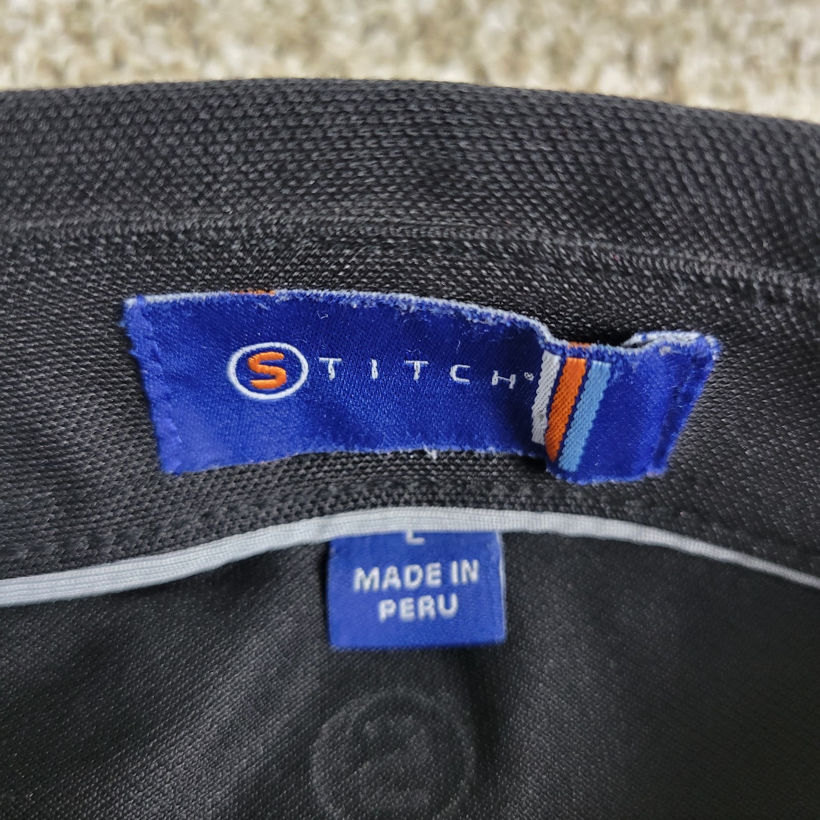 Stitch Mens Large Solid Black Performance Stretch… - image 4