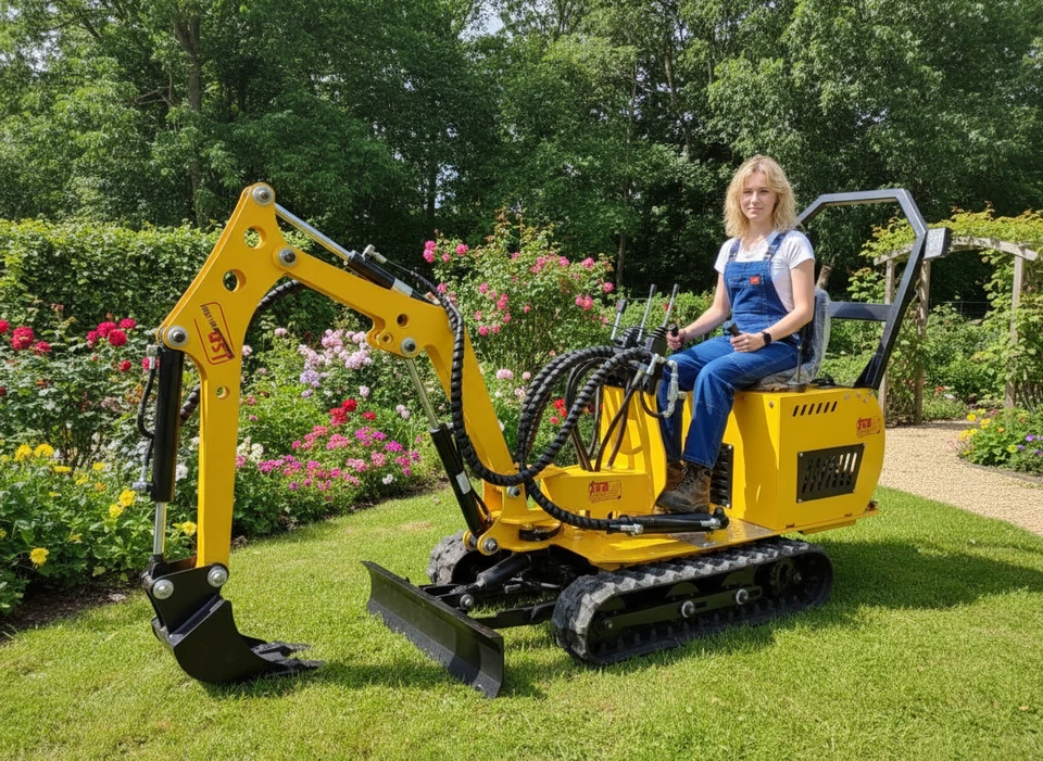 Neuer polnischer Raupen Minibagger MS-TE113 mit Dieselmotor – Brutto Preis - Bild 2 von 4