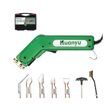 Huanyu Electric Hot Knife Rope Cutter Fabric Cutting Tool Kit 4 Blades Pro Fa...