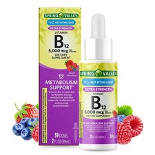 Spring Valley Liquid B12 5000mcg Berry Flavor...